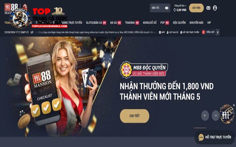 M88 có gì khác biệt so với các nhà cái khác